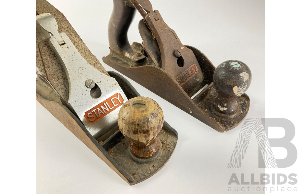 Two Vintage Stanley Bailey Number Four and a Half Hand Planes, Made in Australia