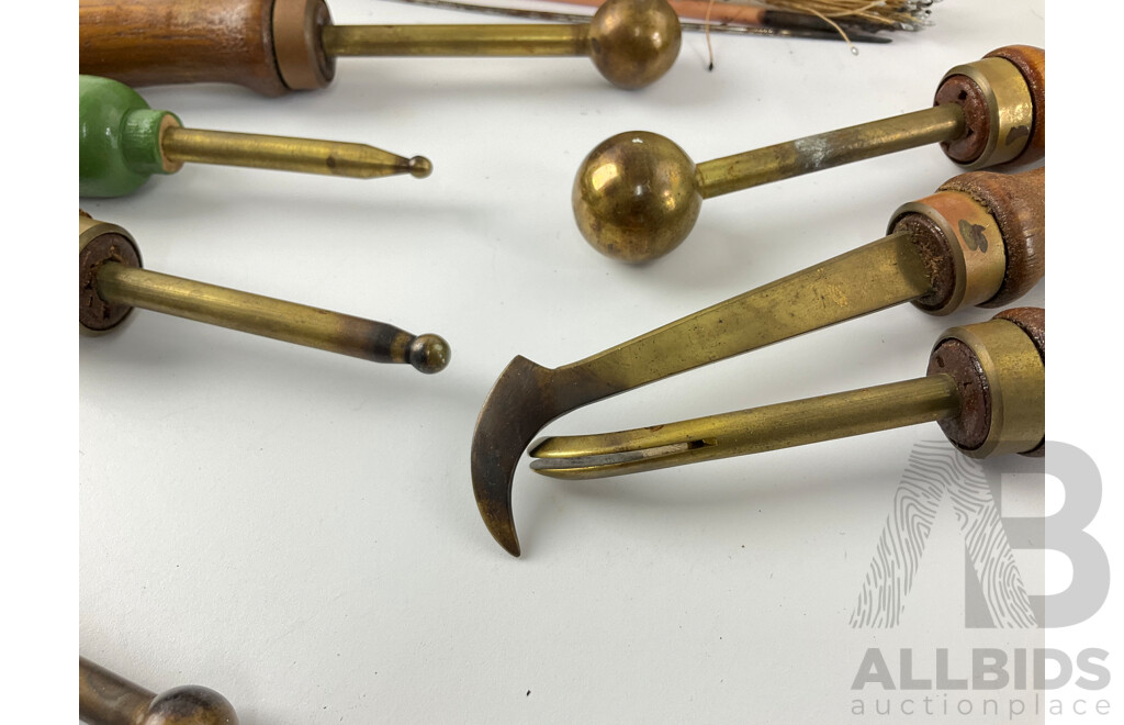 Vintage Brass Millinery Flower Making Tools