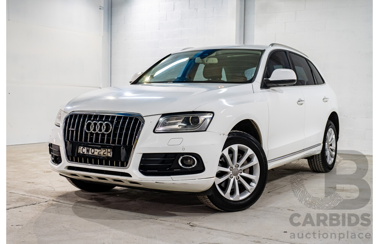 12/2014 Audi Q5 2.0 TDI Quattro (AWD) 8R MY14 4d Wagon White Turbo Diesel 2.0L