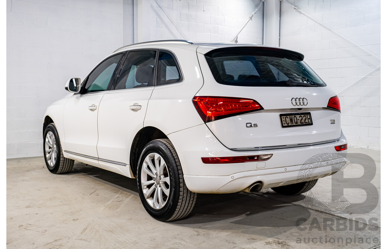 12/2014 Audi Q5 2.0 TDI Quattro (AWD) 8R MY14 4d Wagon White Turbo Diesel 2.0L