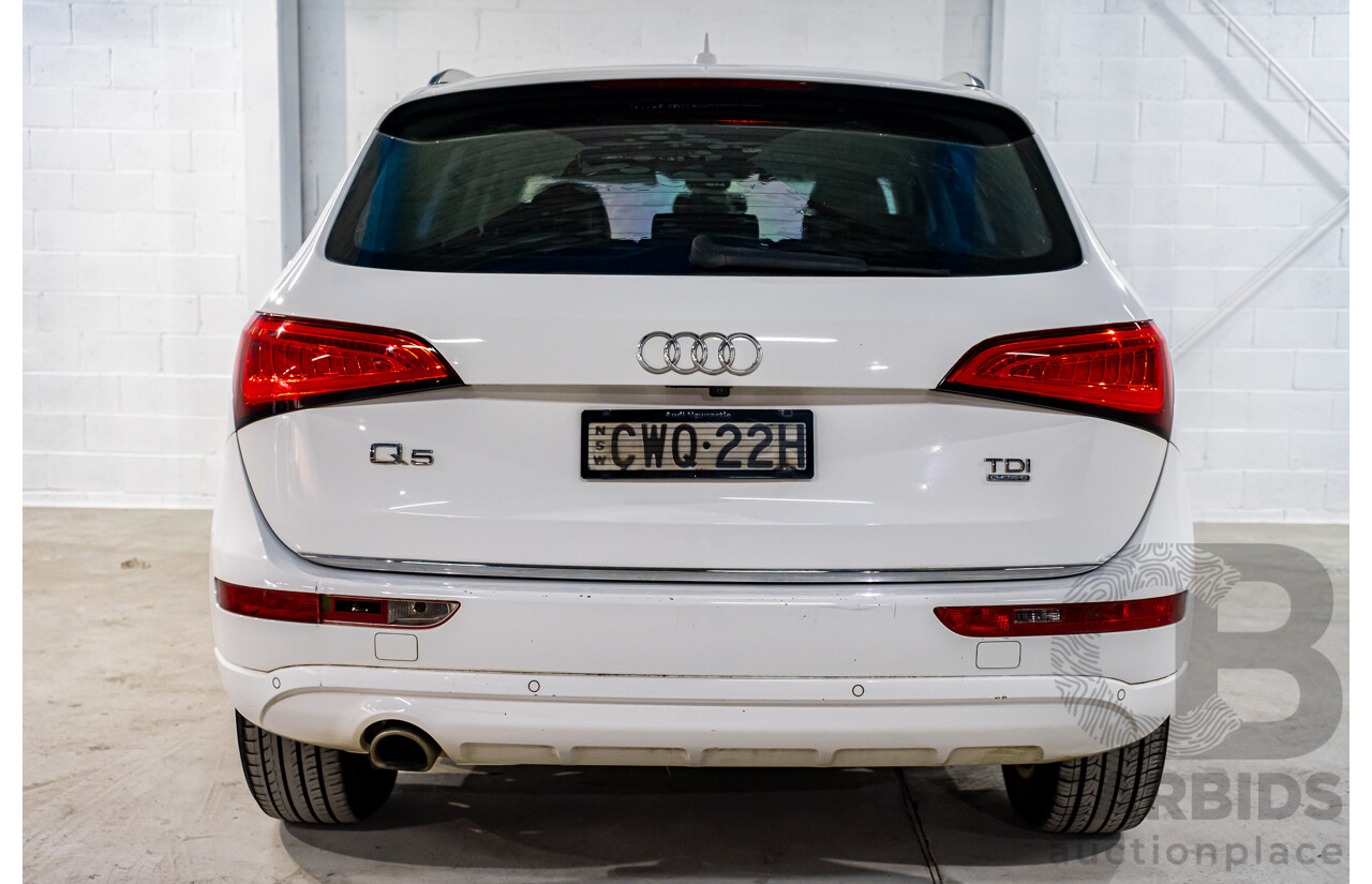 12/2014 Audi Q5 2.0 TDI Quattro (AWD) 8R MY14 4d Wagon White Turbo Diesel 2.0L