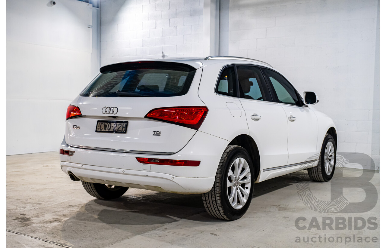 12/2014 Audi Q5 2.0 TDI Quattro (AWD) 8R MY14 4d Wagon White Turbo Diesel 2.0L