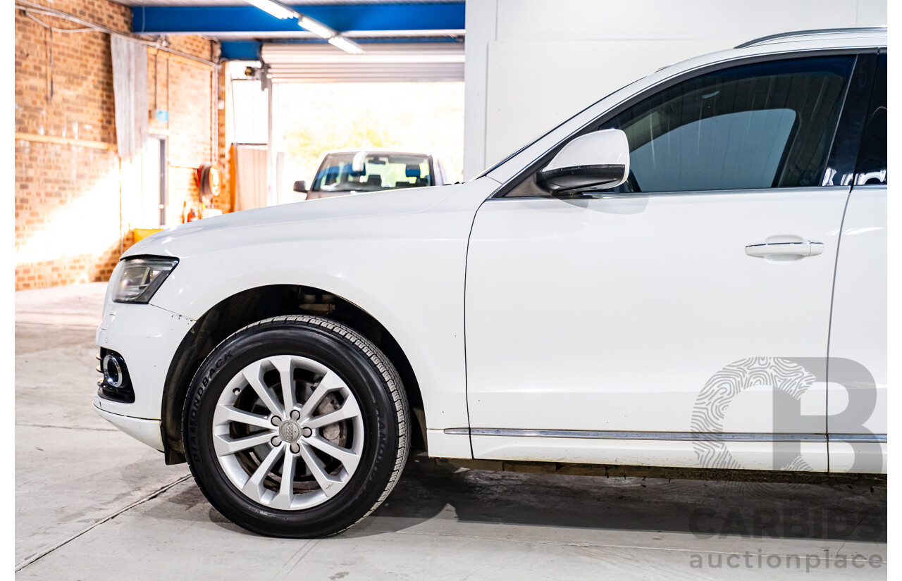 12/2014 Audi Q5 2.0 TDI Quattro (AWD) 8R MY14 4d Wagon White Turbo Diesel 2.0L