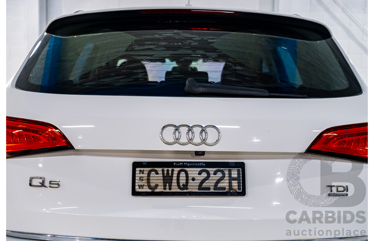 12/2014 Audi Q5 2.0 TDI Quattro (AWD) 8R MY14 4d Wagon White Turbo Diesel 2.0L