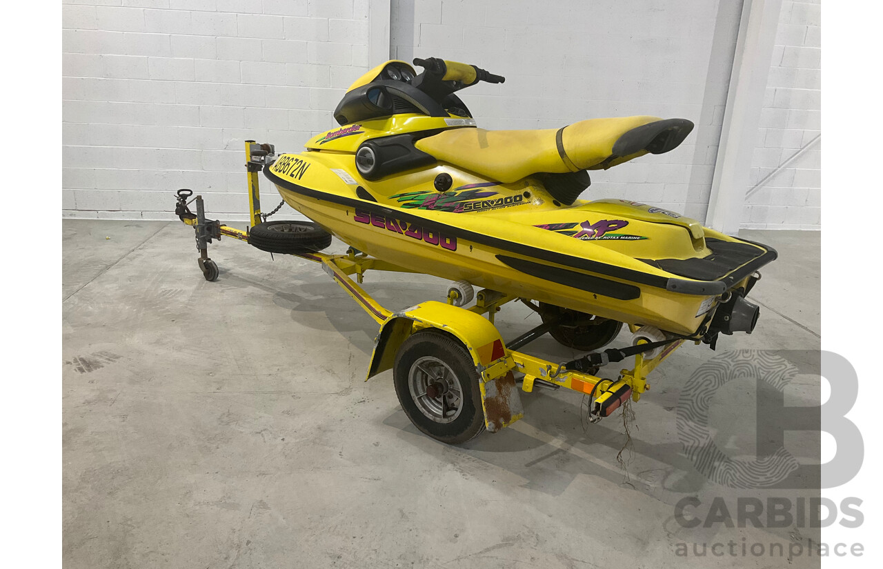 Seadoo Bombardier Jetski and Trailer