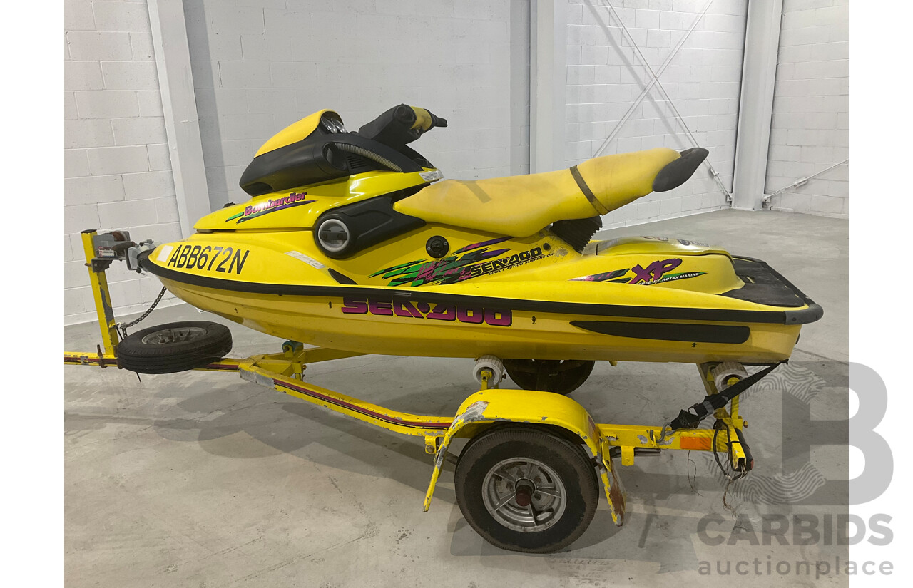 Seadoo Bombardier Jetski and Trailer