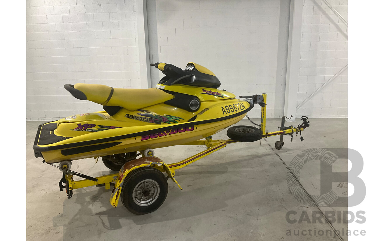 Seadoo Bombardier Jetski and Trailer