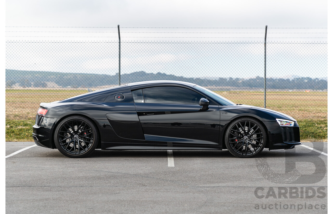 4/2016 Audi R8 Quattro (AWD) 4S MY16 2d Coupe Mythos Black Metallic V10 5.2L - Australian Delivered Example