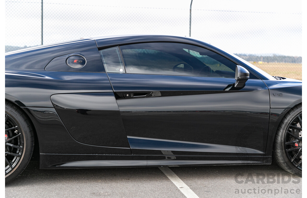 4/2016 Audi R8 Quattro (AWD) 4S MY16 2d Coupe Mythos Black Metallic V10 5.2L - Australian Delivered Example