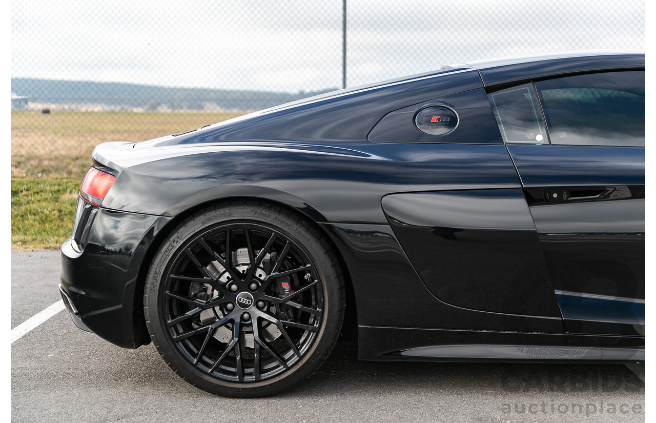 4/2016 Audi R8 Quattro (AWD) 4S MY16 2d Coupe Mythos Black Metallic V10 5.2L - Australian Delivered Example