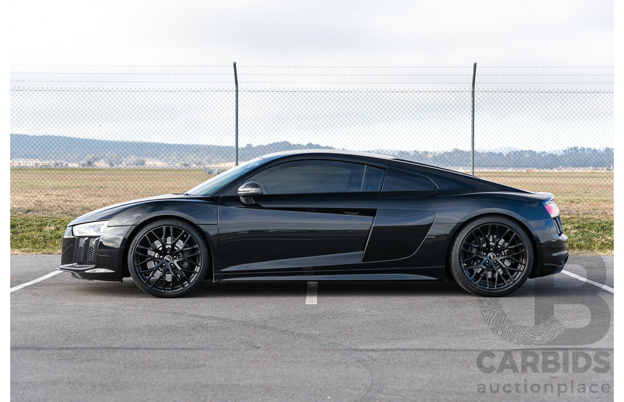 4/2016 Audi R8 Quattro (AWD) 4S MY16 2d Coupe Mythos Black Metallic V10 5.2L - Australian Delivered Example