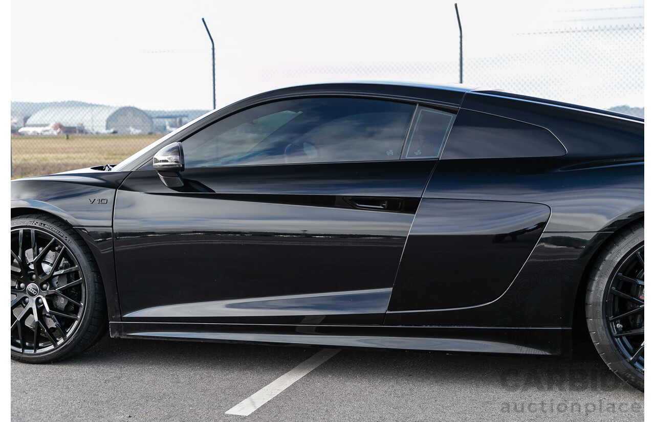 4/2016 Audi R8 Quattro (AWD) 4S MY16 2d Coupe Mythos Black Metallic V10 5.2L - Australian Delivered Example