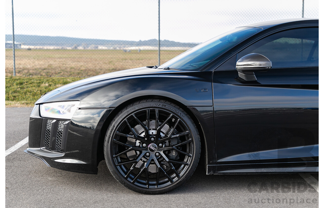 4/2016 Audi R8 Quattro (AWD) 4S MY16 2d Coupe Mythos Black Metallic V10 5.2L - Australian Delivered Example