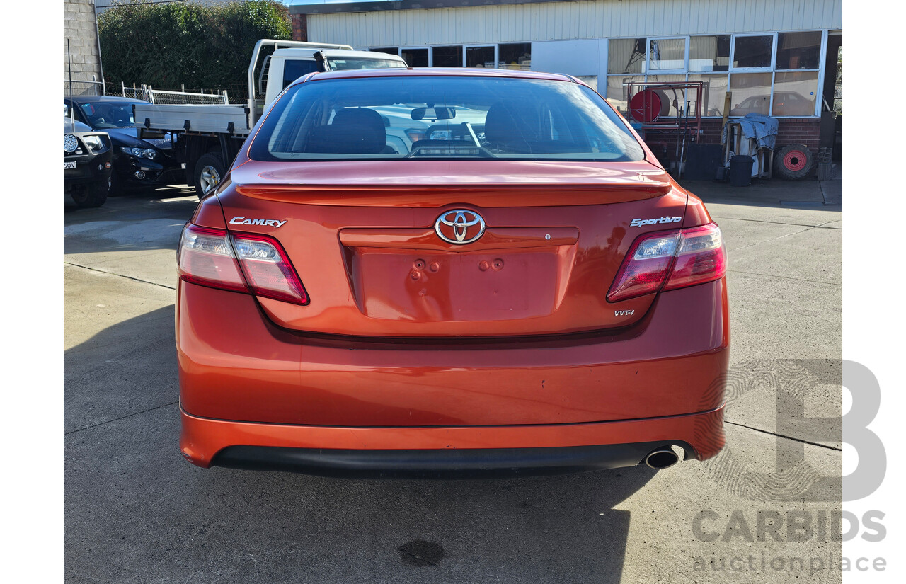 11/2007 Toyota Camry Sportivo ACV40R 4d Sedan Orange 2.4L