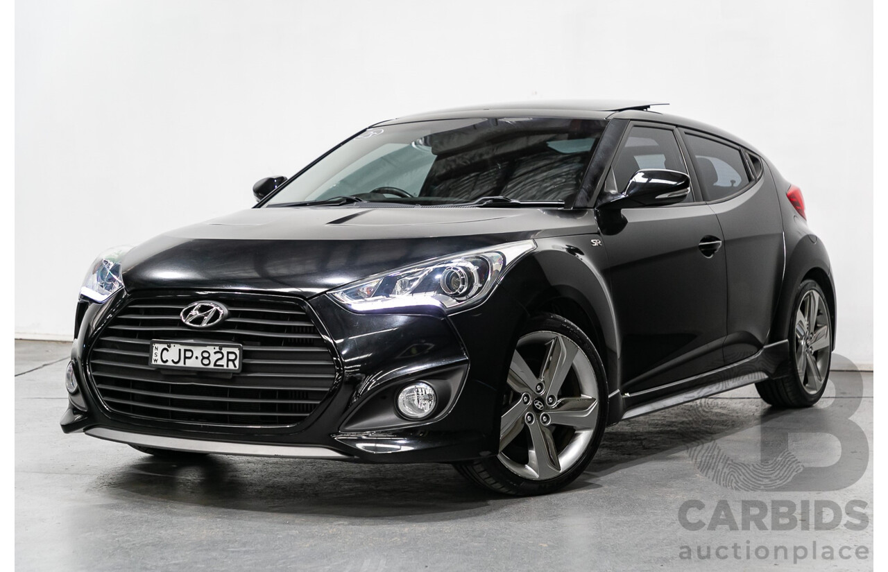 12/2012 Hyundai Veloster SR Turbo FS MY13 3d Coupe Black Turbo 1.6L