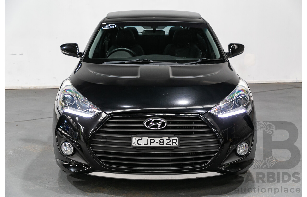 12/2012 Hyundai Veloster SR Turbo FS MY13 3d Coupe Black Turbo 1.6L