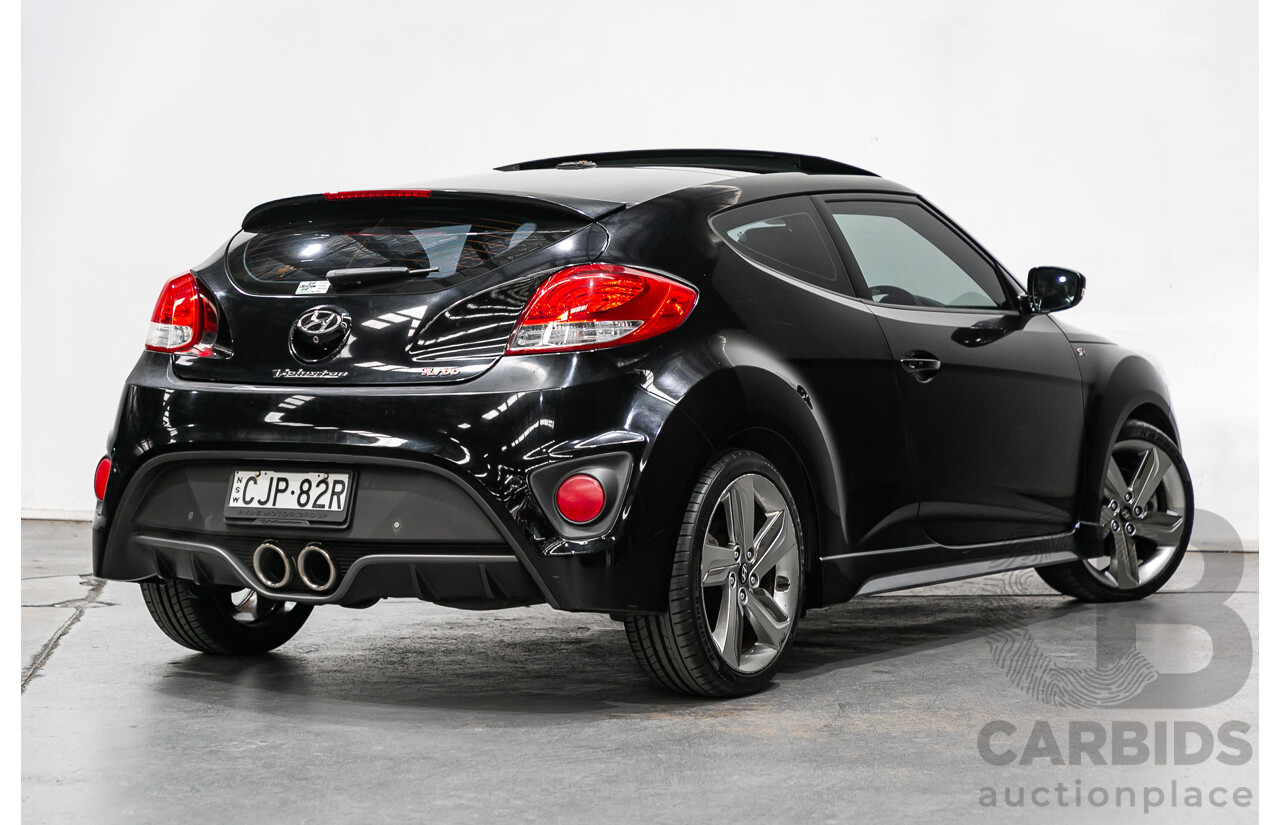 12/2012 Hyundai Veloster SR Turbo FS MY13 3d Coupe Black Turbo 1.6L