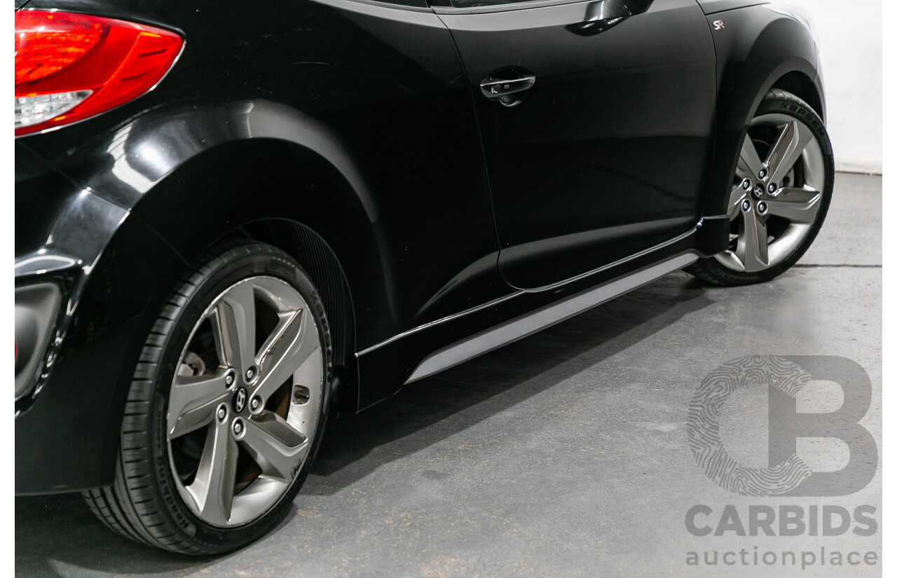 12/2012 Hyundai Veloster SR Turbo FS MY13 3d Coupe Black Turbo 1.6L