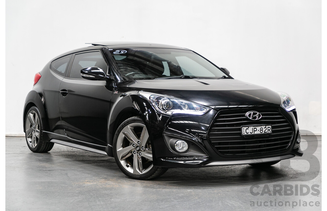 12/2012 Hyundai Veloster SR Turbo FS MY13 3d Coupe Black Turbo 1.6L