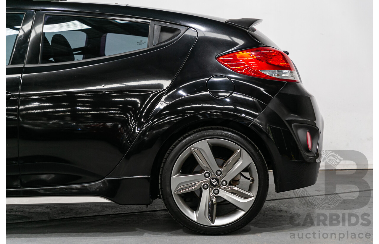 12/2012 Hyundai Veloster SR Turbo FS MY13 3d Coupe Black Turbo 1.6L