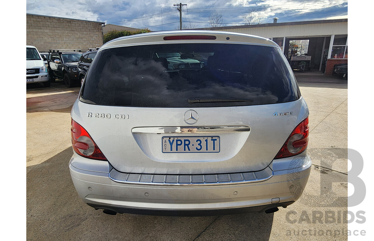 05/2009 Mercedes-Benz R 280CDI ALPINE EDITION (AWD) AWD 251 MY08 4D Wagon Silver 3.0L