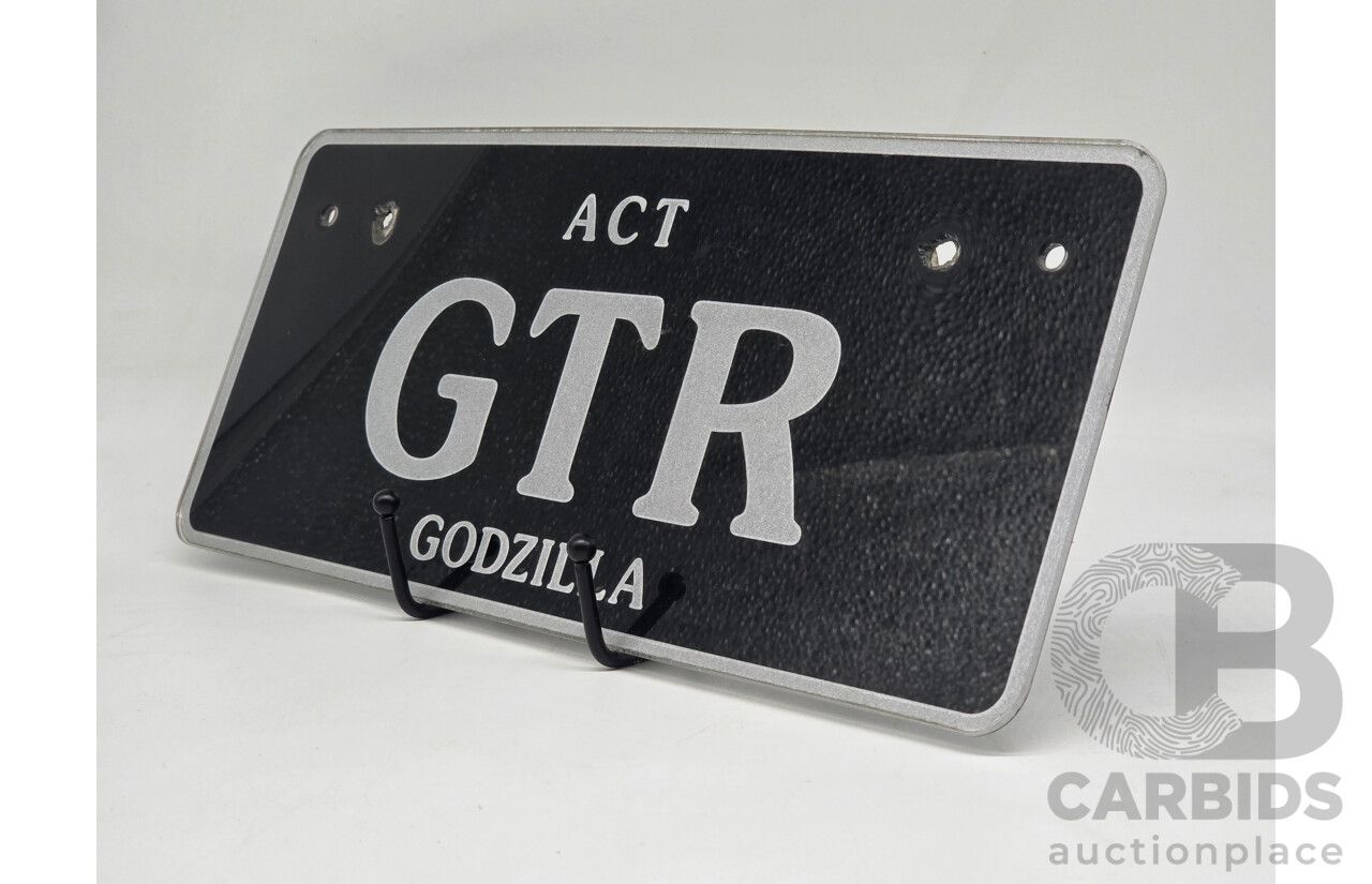 ACT 3 Character Motor Vehicle Number Plate - GTR