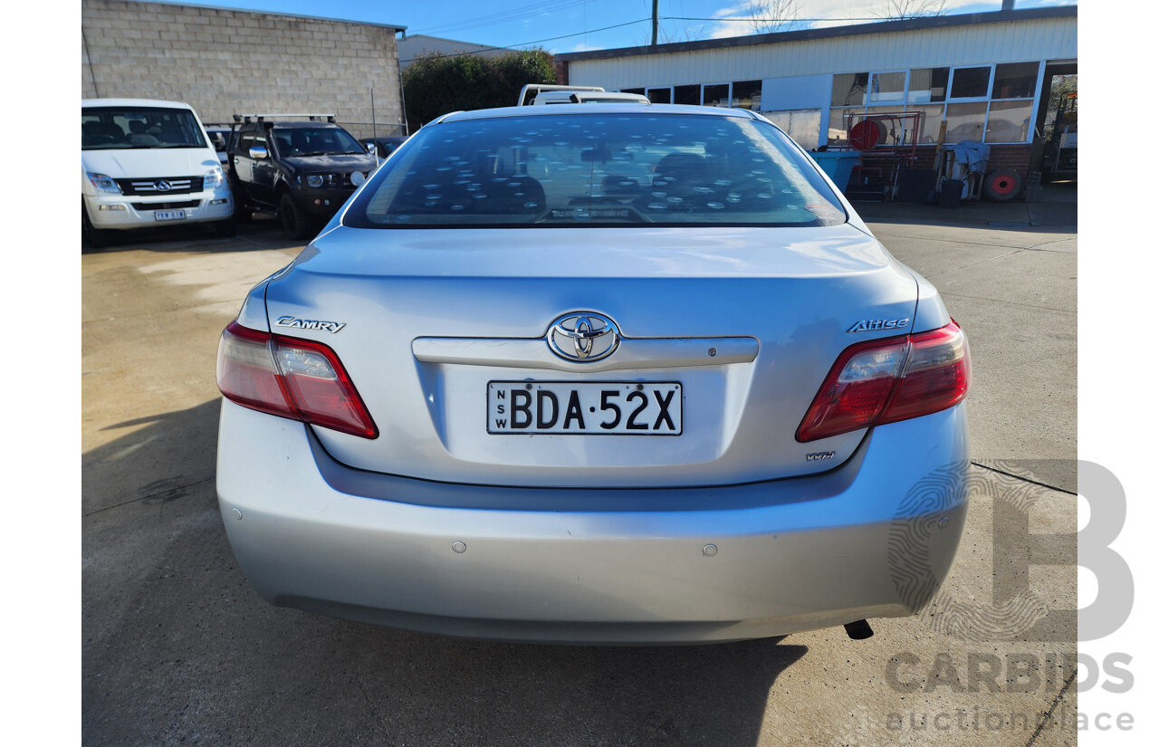 07/2007 Toyota Camry ALTISE FWD ACV40R 4D Sedan Silver 2.4L