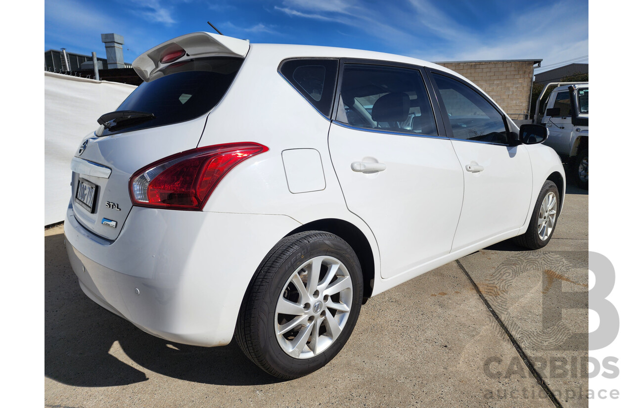 11/2015 Nissan Pulsar ST-L FWD C12 SERIES 2 5D Hatchback White 1.8L