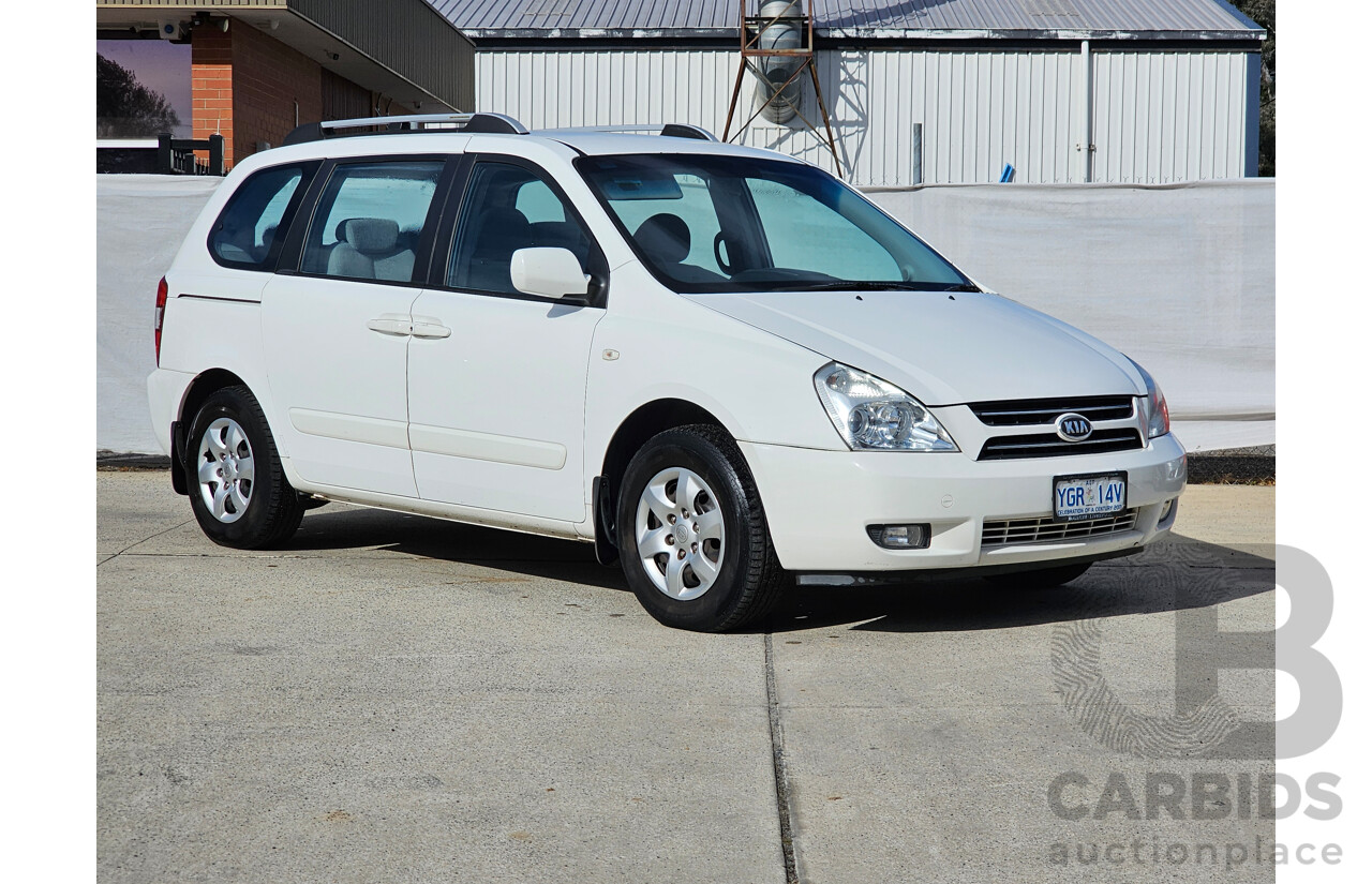 1/2007 Kia Carnival EX VQ 4d Wagon White 2.7L