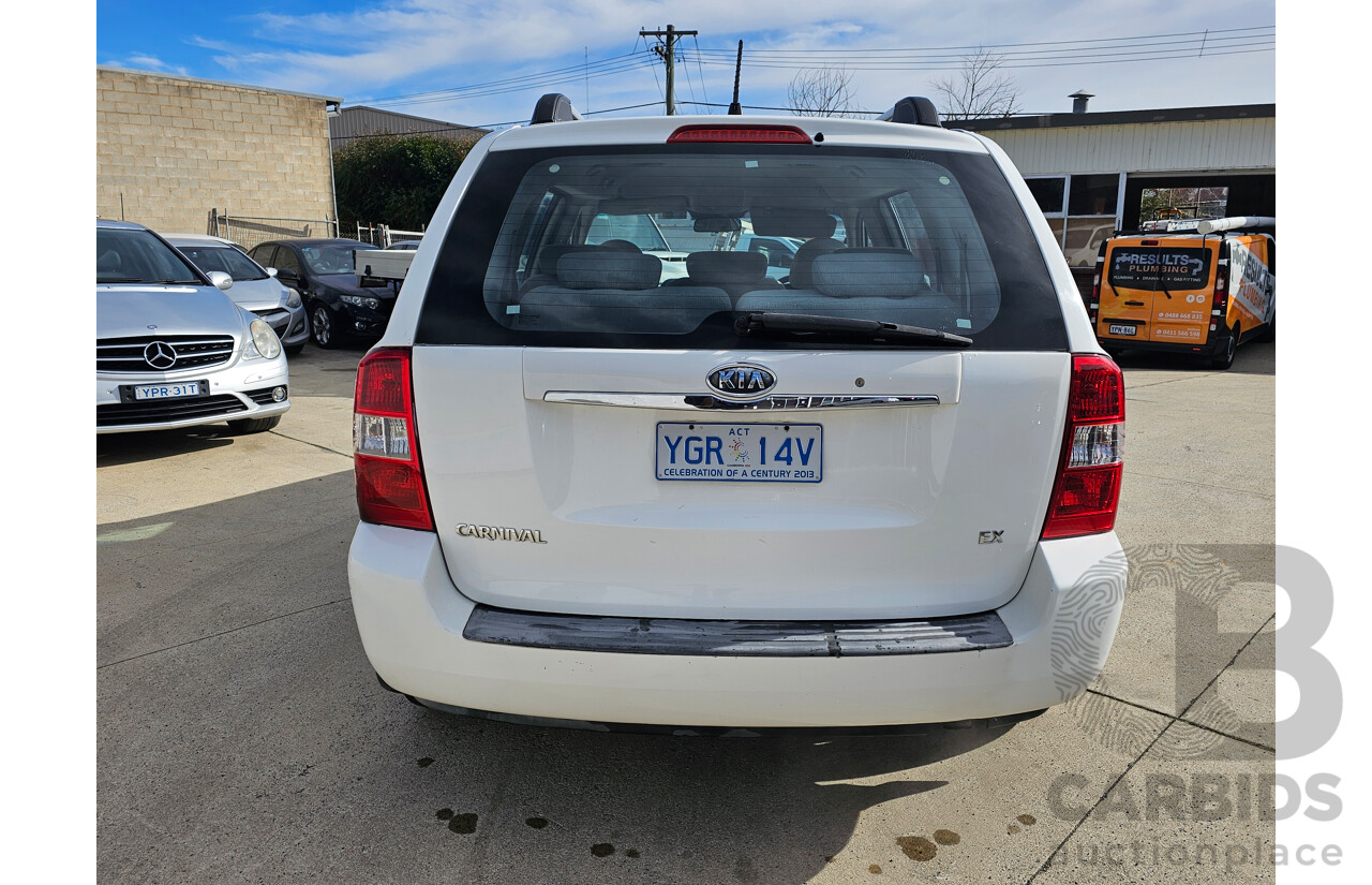 1/2007 Kia Carnival EX VQ 4d Wagon White 2.7L