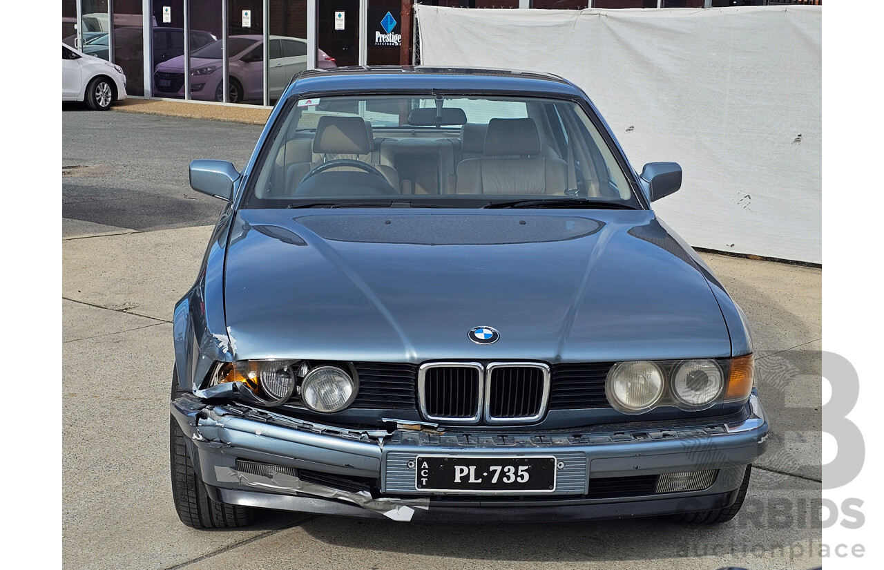 5/1988 Bmw 735iL  4d Sedan Blue 3.5L