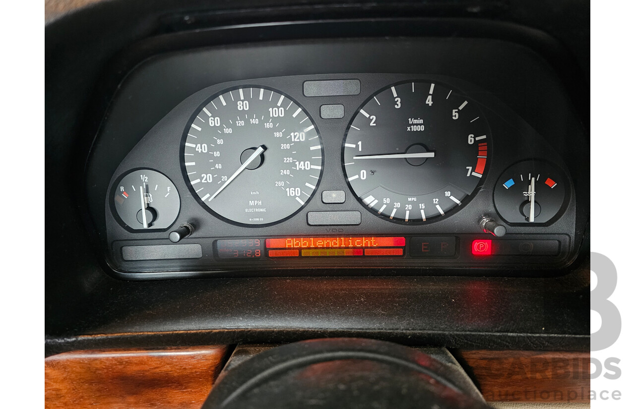 5/1988 Bmw 735iL  4d Sedan Blue 3.5L