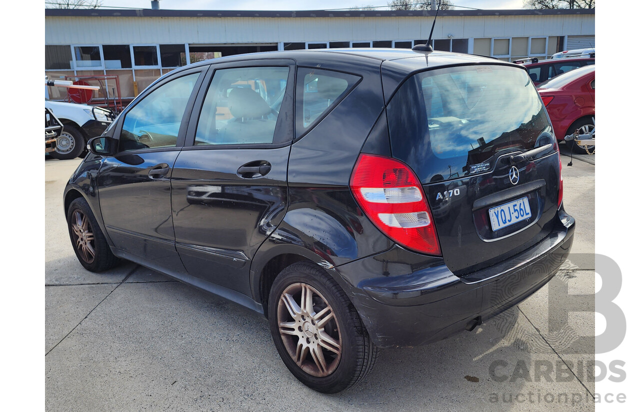 10/2006 Mercedes-Benz A170 CLASSIC FWD W169 5D Hatchback Black 1.7L