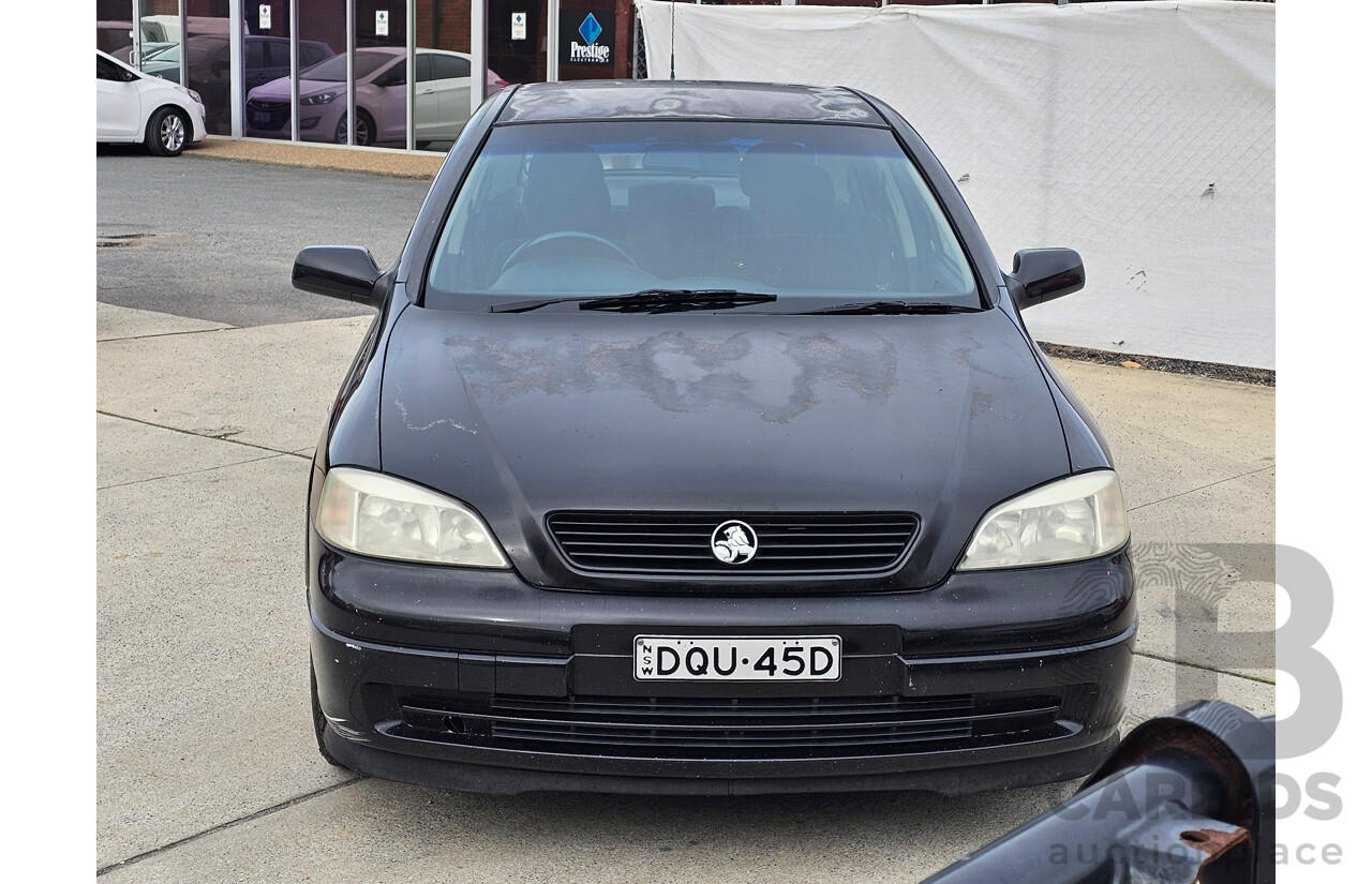 1/2003 Holden Astra CD TS 5d Hatchback Black 1.8L