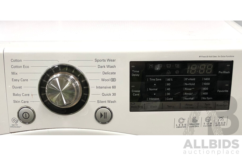 LG Direct Drive Inverter 7.5 Kg Front Loader Washing Machine