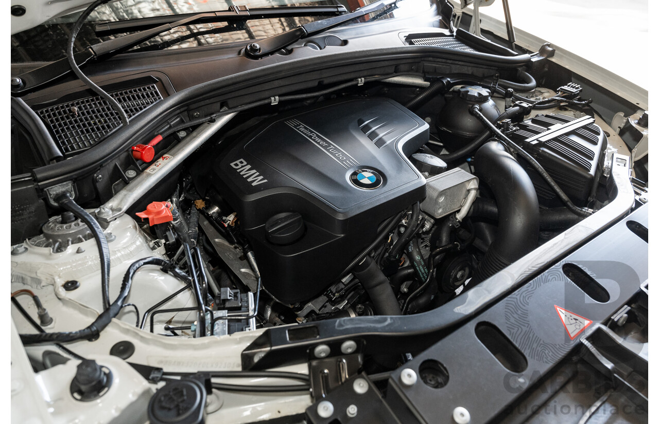 8/2014 BMW X3 Xdrive 20i (AWD) F25 MY14 4d Wagon White Turbo 2.0L