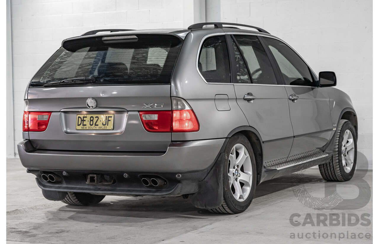 1/2004 BMW X5 4.4i E53 (4x4) 4d Wagon Metallic Grey V8 4.4L