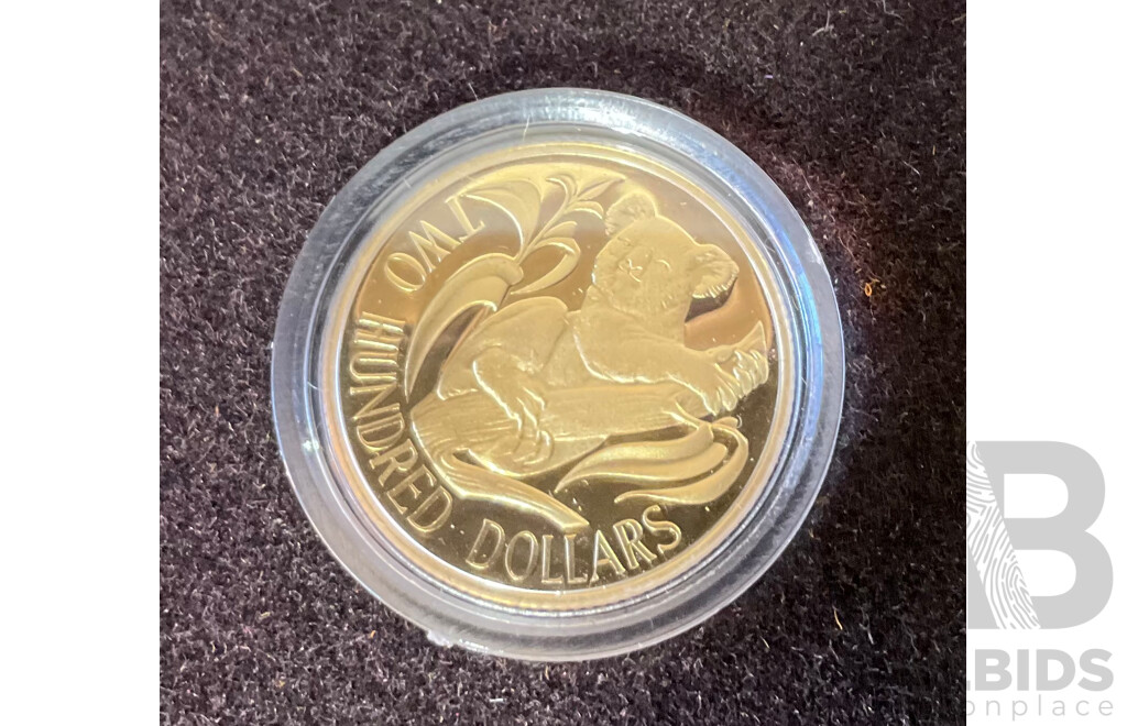 Australian RAM 1986 Two Hundred Dollar Gold Proof Coin .916