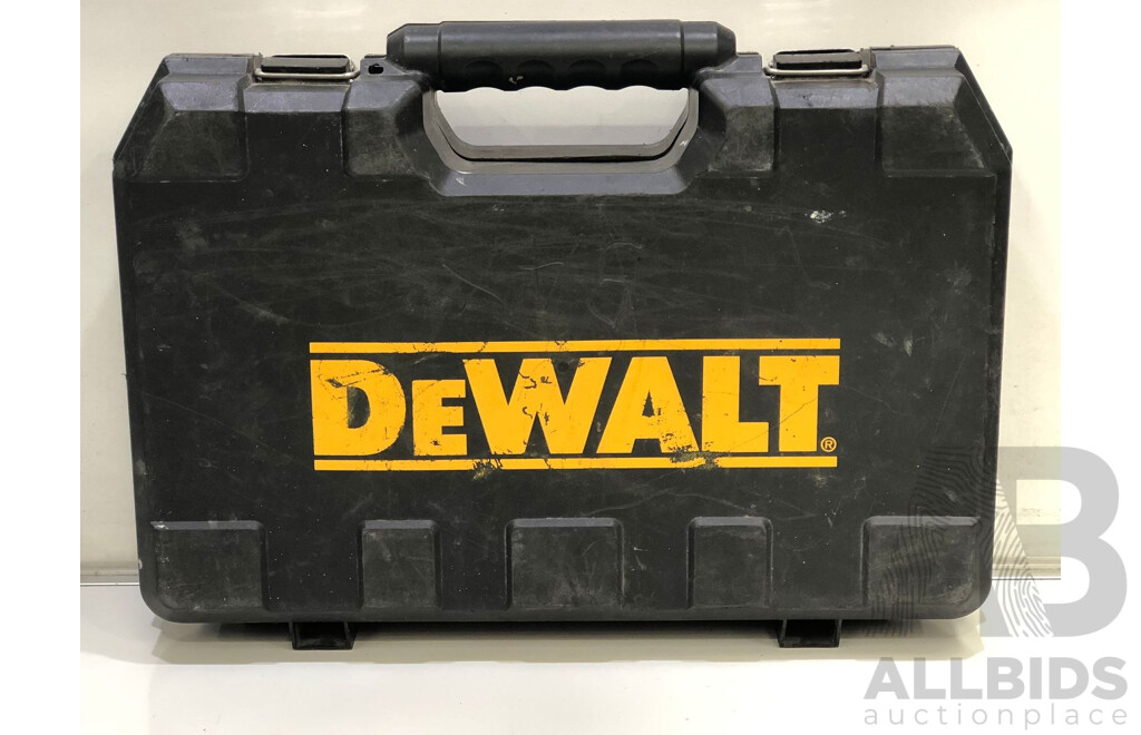 Selection of DeWalt and Milwaukee Cordless Power Tools with Various Hand Tools/Hardware