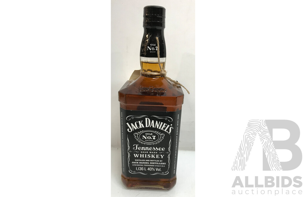 1136mL Bottle of Jack Daniels Old No. 7 Tennessee Whiskey