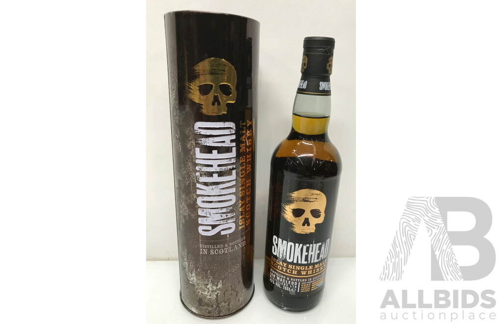 700mL Bottle of Smokehead Islay Single Malt Scotch Whisky