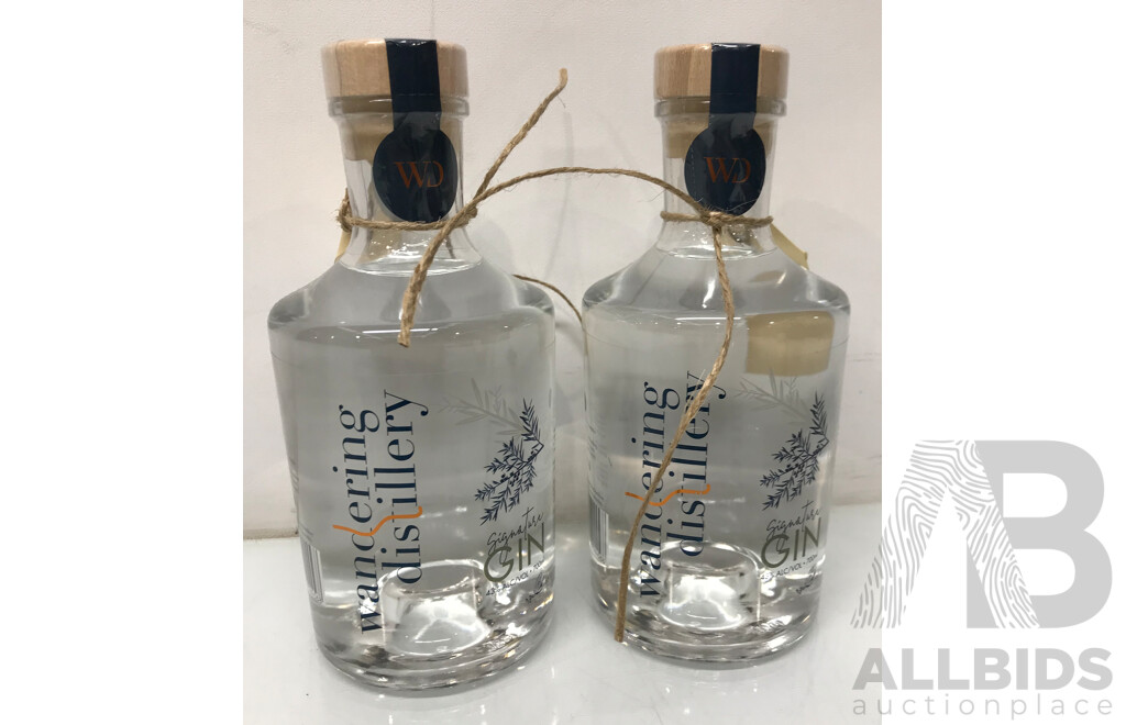 700mL Bottles of Wandering Distillery Signature Gin - Lot of 2