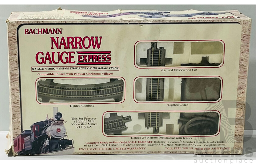 Vintage Bachmann Narrow Gauge Express Train Tracks in Original Box