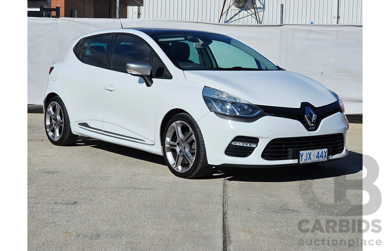 4/2014 Renault Clio GT X98 5d Hatchback White 1.2L