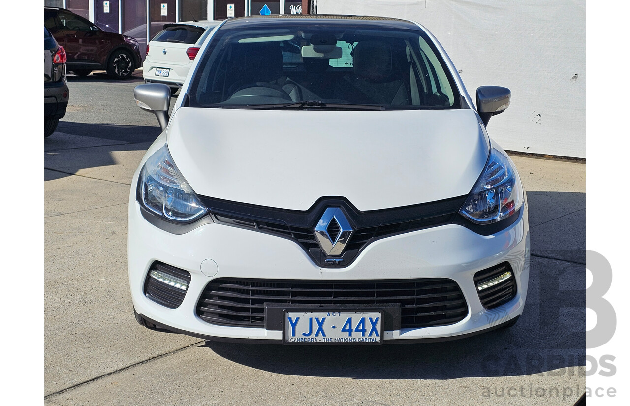 4/2014 Renault Clio GT X98 5d Hatchback White 1.2L