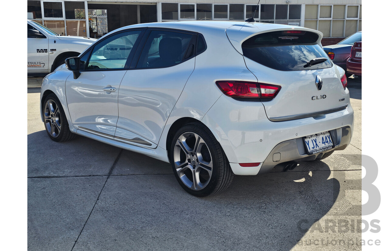 4/2014 Renault Clio GT X98 5d Hatchback White 1.2L