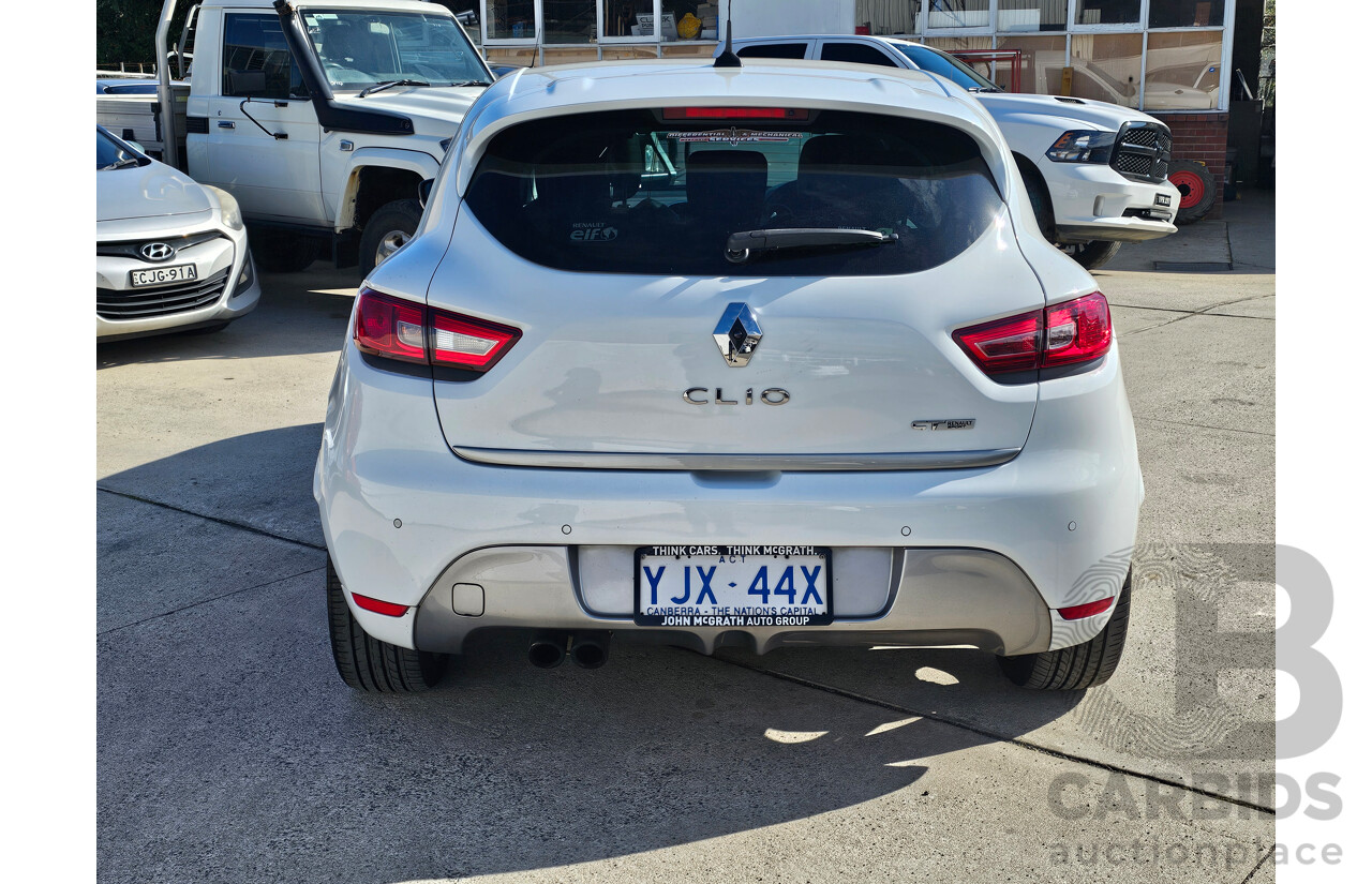 4/2014 Renault Clio GT X98 5d Hatchback White 1.2L