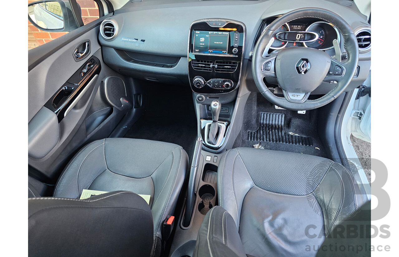 4/2014 Renault Clio GT X98 5d Hatchback White 1.2L