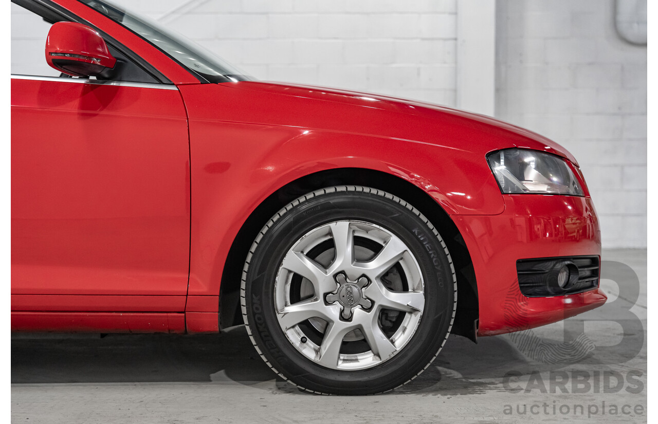 9/2009 Audi A3 1.8 TFSI Attraction 8P 2d Cabriolet Red 1.8L