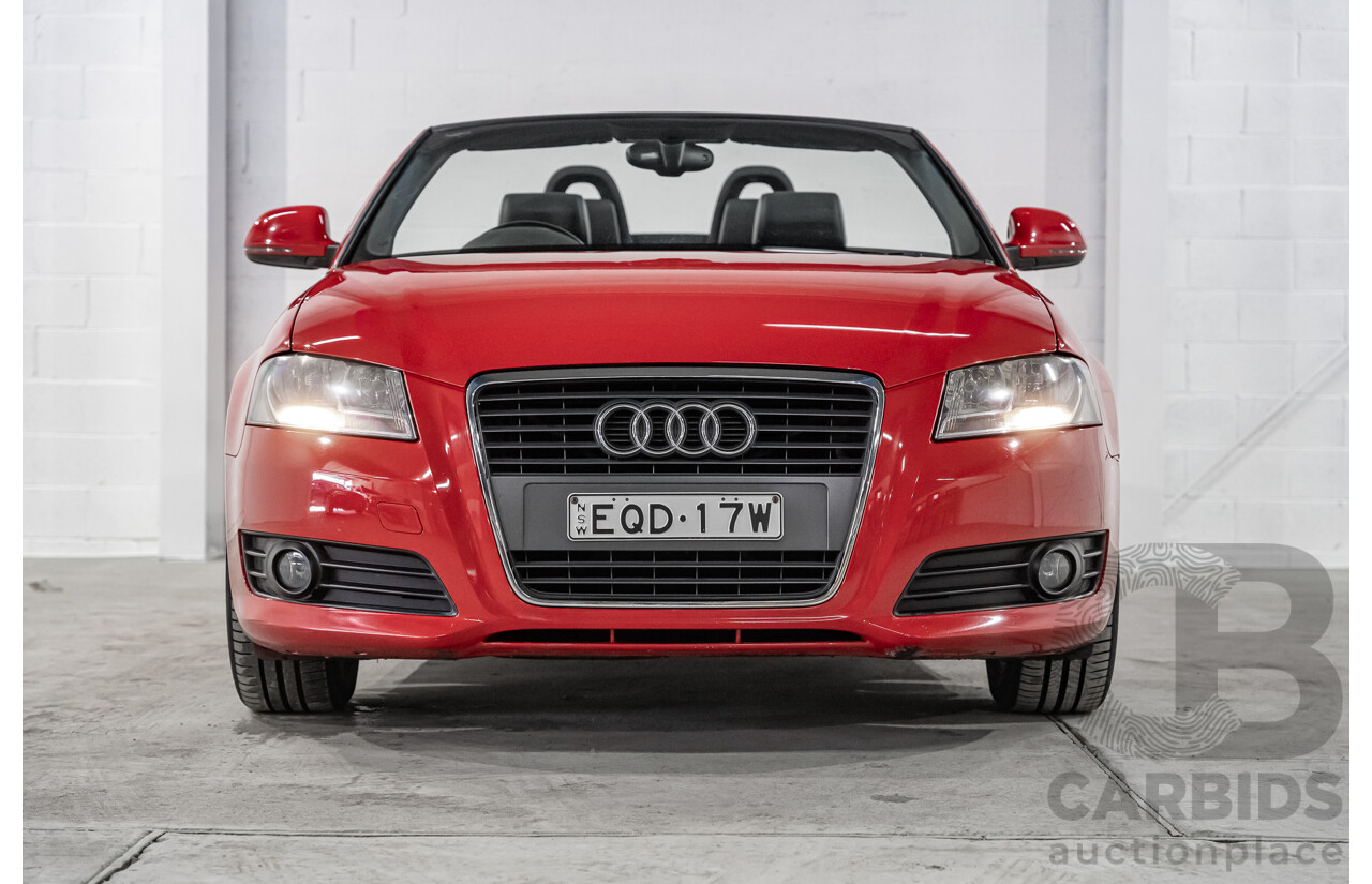 9/2009 Audi A3 1.8 TFSI Attraction 8P 2d Cabriolet Red 1.8L